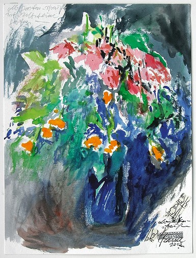 Der Gartenstrauß 2012 Color Litho-Offset Edition: 50 Size:: 45x32 cm 60,- Euro